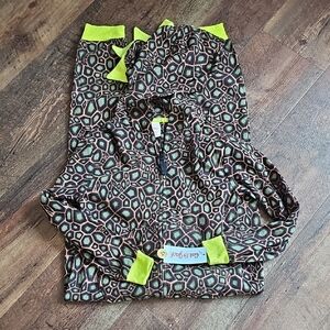 Cat & Jack Boy's Small Neon Accented Pajama One Piece Pajamas With Hood